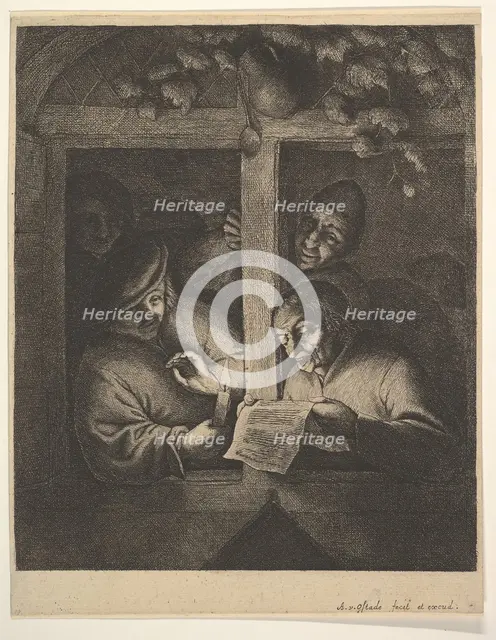 Singers at the Window, 1610-85. Creator: Adriaen van Ostade.