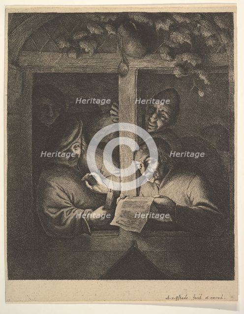 Singers at the Window, 1610-85. Creator: Adriaen van Ostade.