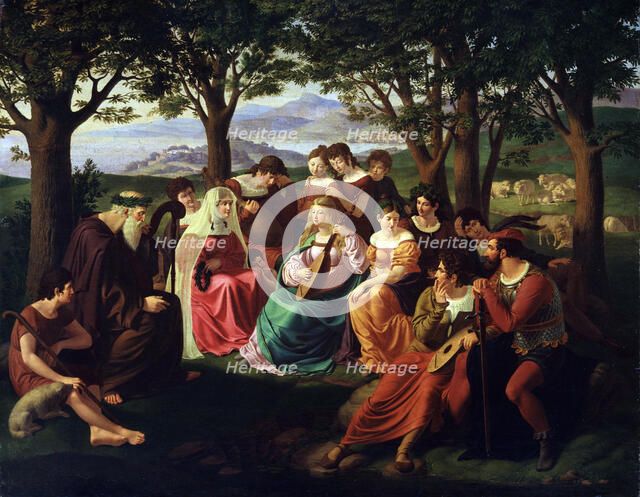 'Singers Competition', late 18th or 19th century. Artist: Heinrich Anton Dahling