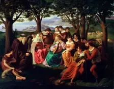 Singers Competition late 18th or 19th century. Artist: Heinrich Anton Dahling