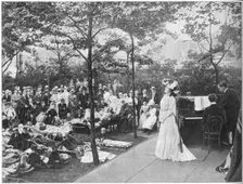 Singing to patients at a London hospital, c1901 (1903). Artist: EH Harnock