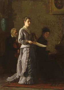 Singing a Pathetic Song, 1881. Creator: Thomas Eakins