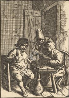 Singing Couple and Violin, 1610-85. Creator: Unknown