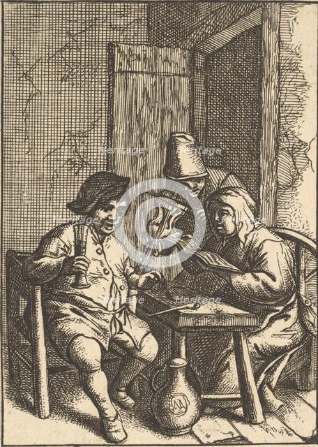 Singing Couple and Violin, 1610-85. Creator: Unknown.