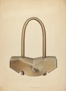 Single Ox Yoke, 1939. Creator: Orville Skaren