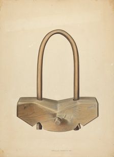 Single Ox Yoke, 1939. Creator: Orville Skaren