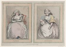 Single and Married, December 1, 1791., December 1, 1791. Creator: Thomas Rowlandson