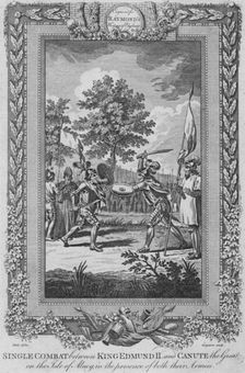 Single Combat between King Edmund II and Canute the Great on the Isle of Abney 1787