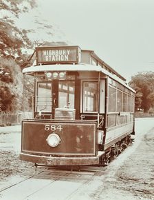 Single-decker electric tram, 1907