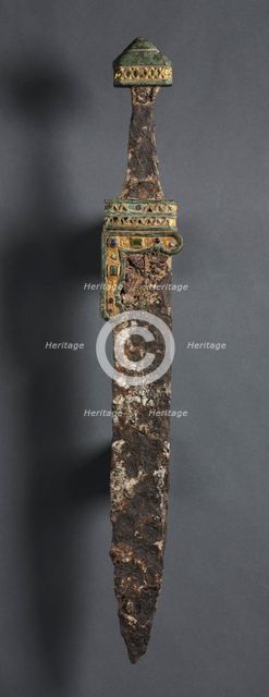 Single-Edged Knife (Scramasax), c. 500-700. Creator: Unknown.