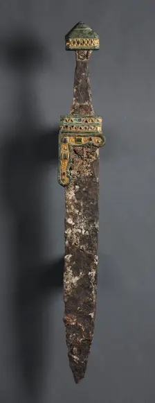 Single-Edged Knife (Scramasax), c. 500-700. Creator: Unknown