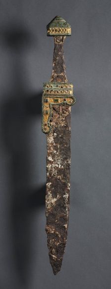 Single-Edged Knife (Scramasax), c. 500-700. Creator: Unknown