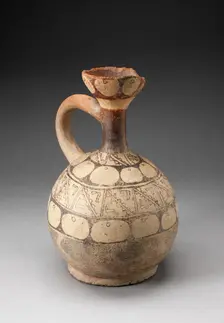 Single-Handled Jar with Geometric Motifs, 100 B.C./A.D. 500. Creator: Unknown