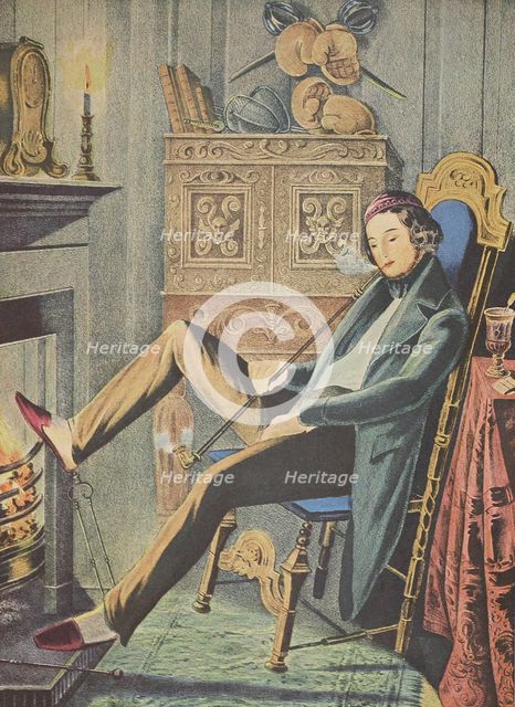 Single, pub. 1845, Currier & Ives (Colour Lithograph)