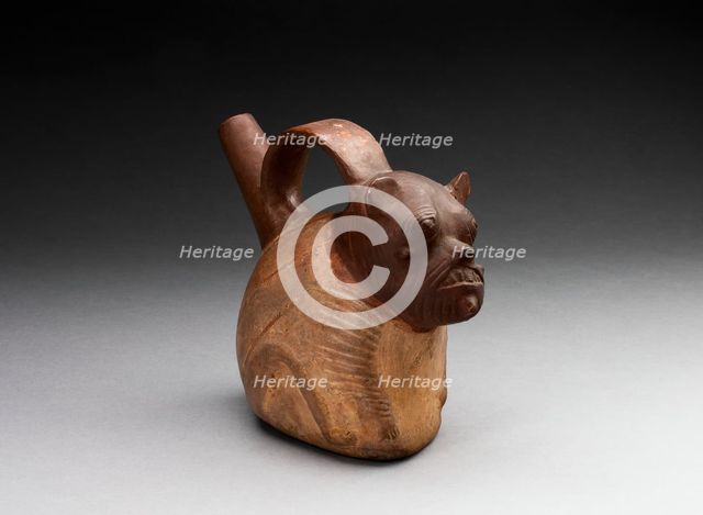 Single Spout Bottle in the form of a Animal with Lined Skin, A.D. 1000/1476. Creator: Unknown.