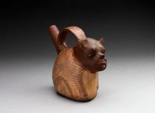 Single Spout Bottle in the form of a Animal with Lined Skin, A.D. 1000/1476. Creator: Unknown