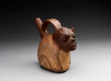 Single Spout Bottle in the form of a Animal with Lined Skin, A.D. 1000/1476. Creator: Unknown
