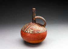 Single-Spout Vessel Depicting an Abstracted Figure and Net Pattern, 180 B.C./A.D. 500. Creator: Unknown