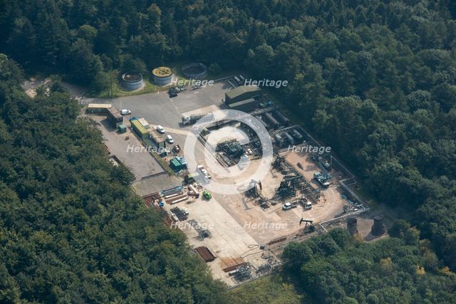 Singleton Forest oil well, West Sussex, 2016. Creator: Damian Grady.