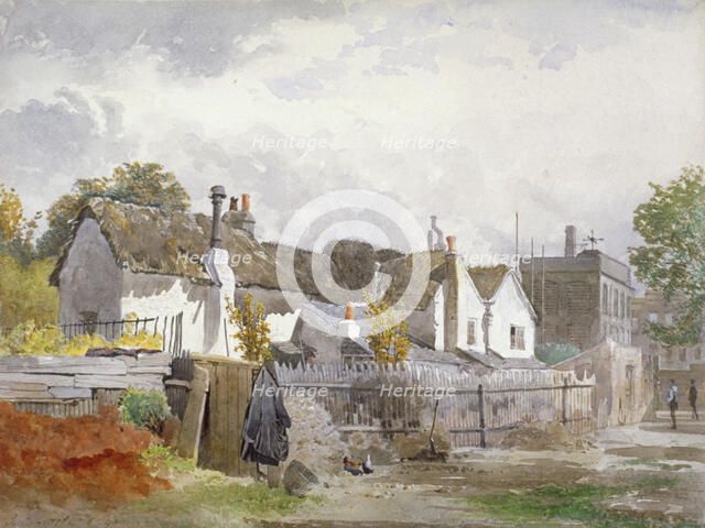 Sindercombe's Cottage, Shepherd's Bush, Hammersmith, London, 1890. Artist: John Crowther