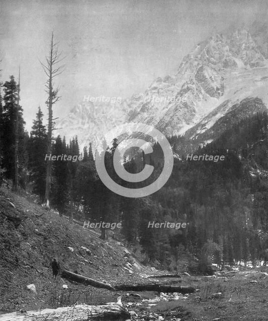 Sindh Valley glaciers, Kashmir, India, early 20th century. Artist: F Bremner