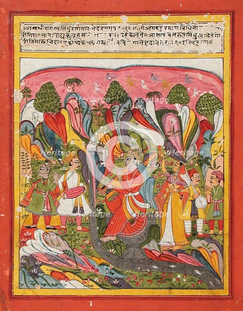Sindhu Ragaputra, Son of Shri Raga, Folio from a Ragamala (Garland of Melodies), c1775. Creator: Unknown.