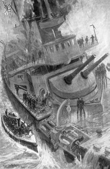 Sinking of the Japanese warship Hatsuse Russo-Japanese War, 1904-5