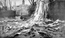 Sinking of the Merchant Ship Stamboul Istanbul Harbour. May 25th 1915