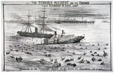 Sinking of the Princess Alice on the River Thames, 1878. Artist: Anon