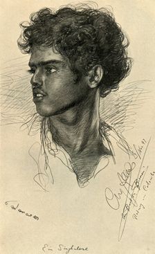 Sinhalese man, Colombo, Ceylon, 1898. Creator: Christian Wilhelm Allers