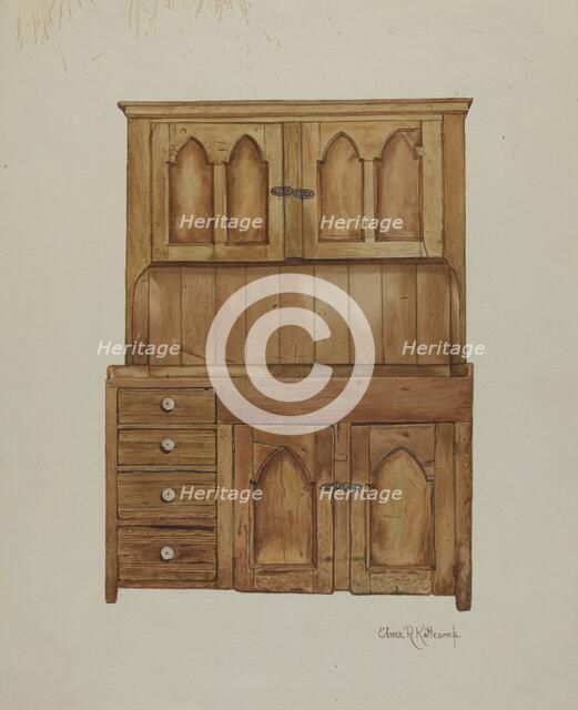 Sink Bench, 1935/1942. Creator: Elmer R. Kottcamp.