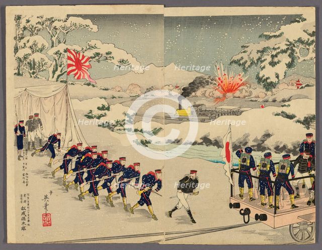 Sino-Japanese War, Japan, 1895. Creator: Kobayashi Ikuhide.