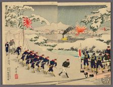 Sino-Japanese War, Japan, 1895. Creator: Kobayashi Ikuhide