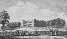 Sion House, view'd from opposite Isleworth Church c1760. Artist: Edward Rooker