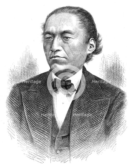 Sionii Iwakura, the Japanese Special Ambassador, 1872. Creator: Unknown.