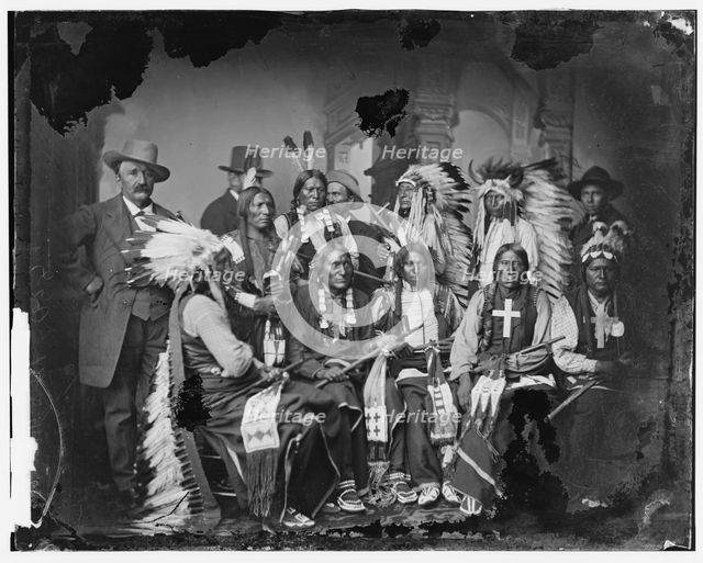 Sioux and Arrapahoe Indian Delegations, between 1865 and 1880. Creator: Unknown.