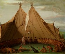 Sioux Dog Feast, 1832-1837. Creator: George Catlin