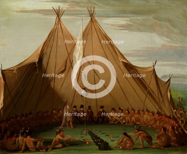 Sioux Dog Feast, 1832-1837. Creator: George Catlin.