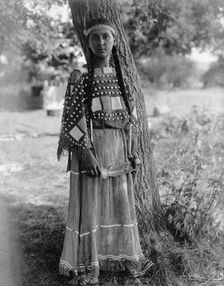 Sioux maiden, c1908. Creator: Edward Sheriff Curtis