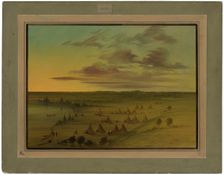 Sioux Village - Lac du Cygne, 1861/1869. Creator: George Catlin