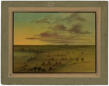 Sioux Village - Lac du Cygne, 1861/1869. Creator: George Catlin