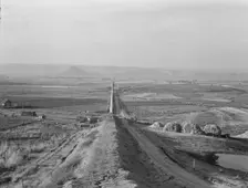Siphon - the world's longest - which carries water 5 miles to Dead Ox Flat, Oregon, 1939. Creator: Dorothea Lange