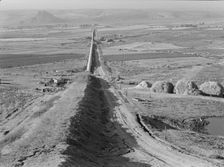 Siphon - the world's longest - which carries water 5 miles to Dead Ox Flat, Oregon, 1939. Creator: Dorothea Lange