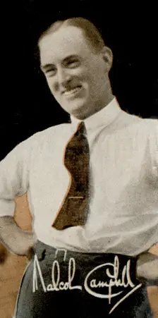 Sir Malcolm Campbell (1885-1948), English racing motorist and motoring journalist, 1935