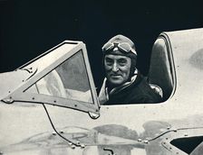 'Sir Malcolm Campbell at the wheel of Bluebird 1937