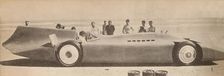 Sir Malcolm Campbell in his new Blue Bird at Dayton Beach, Florida 1935, (1935)
