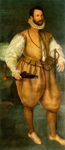 Sir Martin Frobisher late 16th century, (1946). Creator: Cornelius Ketel
