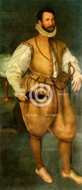 'Sir Martin Frobisher', late 16th century, (1946).  Creator: Cornelius Ketel.