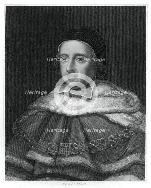 Sir Matthew Hale, Lord Chief Justice of England, (1834).Artist: J W Cook
