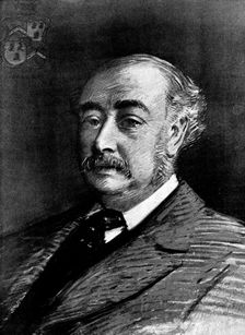 Sir Matthew White Ridley, Bart., M.P., a candidate for the Speakership, 1895. Creator: George Meisenbach